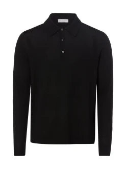 Tiger of Sweden Herren Merino-Strickpullover in schwarz