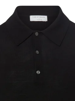 Tiger of Sweden Herren Merino-Strickpullover in schwarz