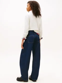 Tommy Jeans Damen Jeans - Ella Mid Barrel in rinsed
