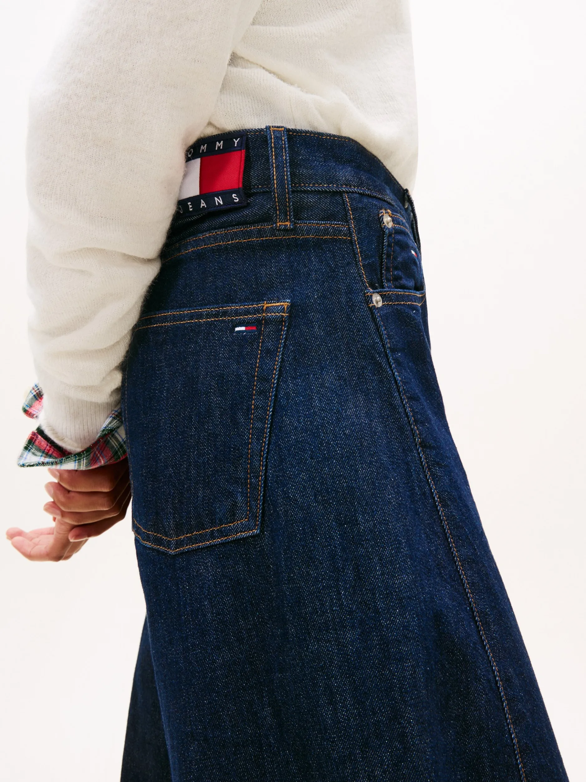 Tommy Jeans Damen Jeans - Ella Mid Barrel in rinsed