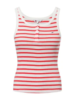 Tommy Jeans Damen Tanktop in rot ecru
