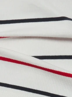 Tommy Jeans Damen T-Shirt in ecru mehrfarbig