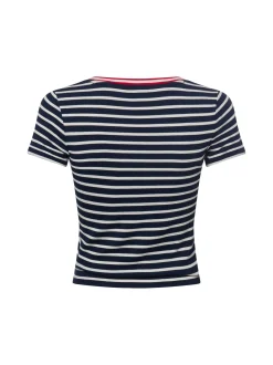 Tommy Jeans Damen T-Shirt in marine weiß