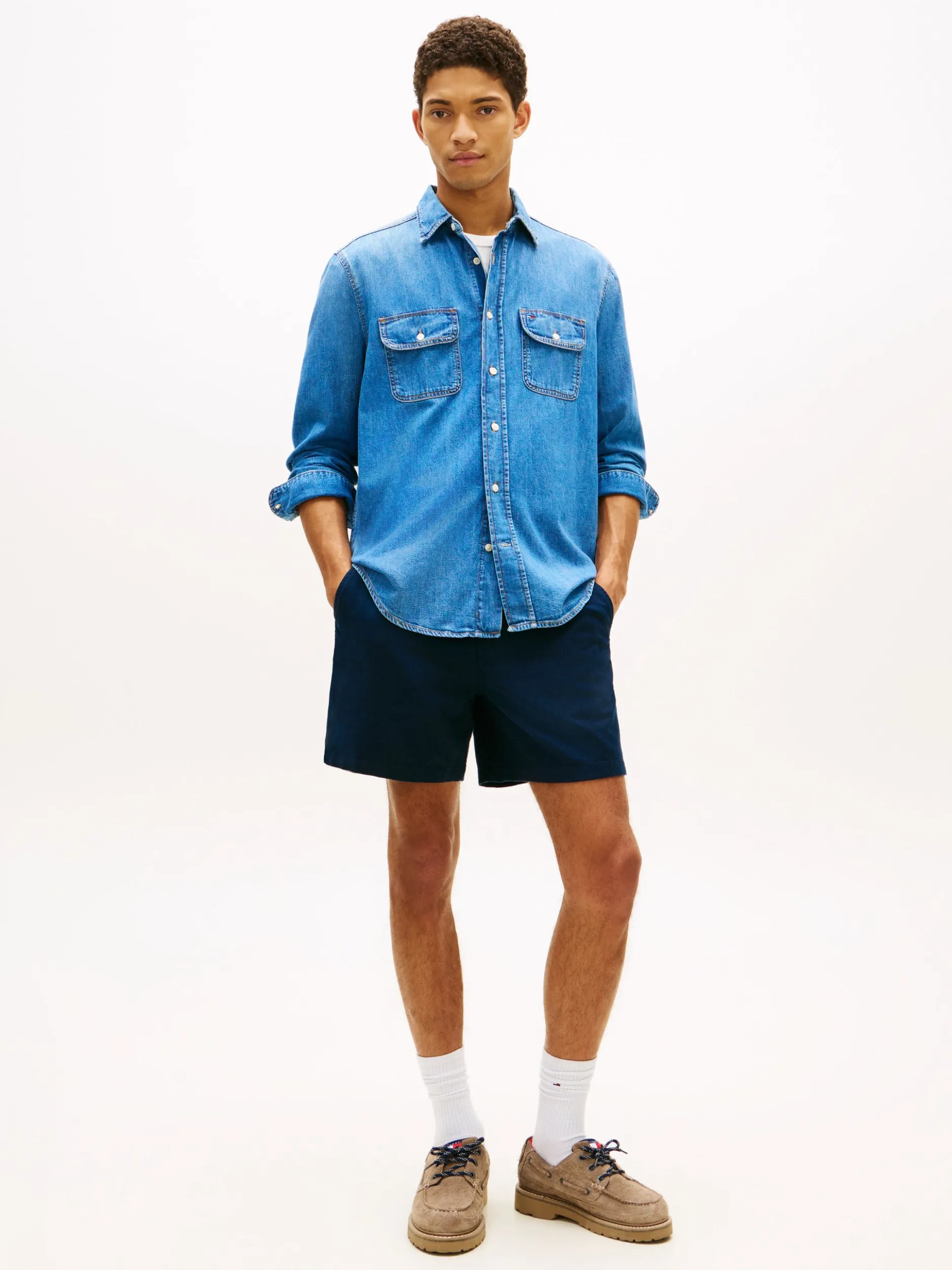 Tommy Jeans Herren Shorts in marine - Länge: kurz