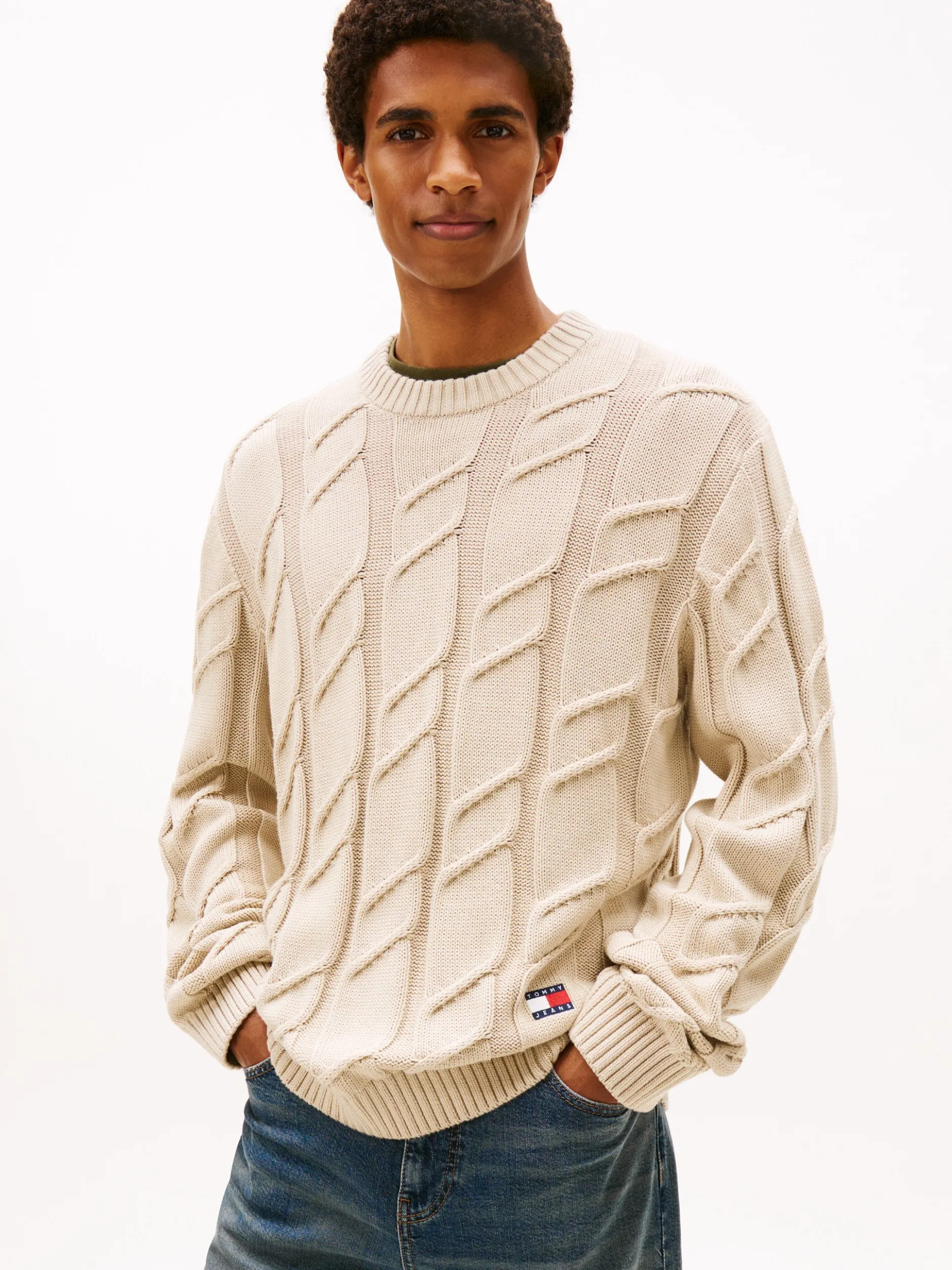 Tommy Jeans Herren Strickpullover in melange