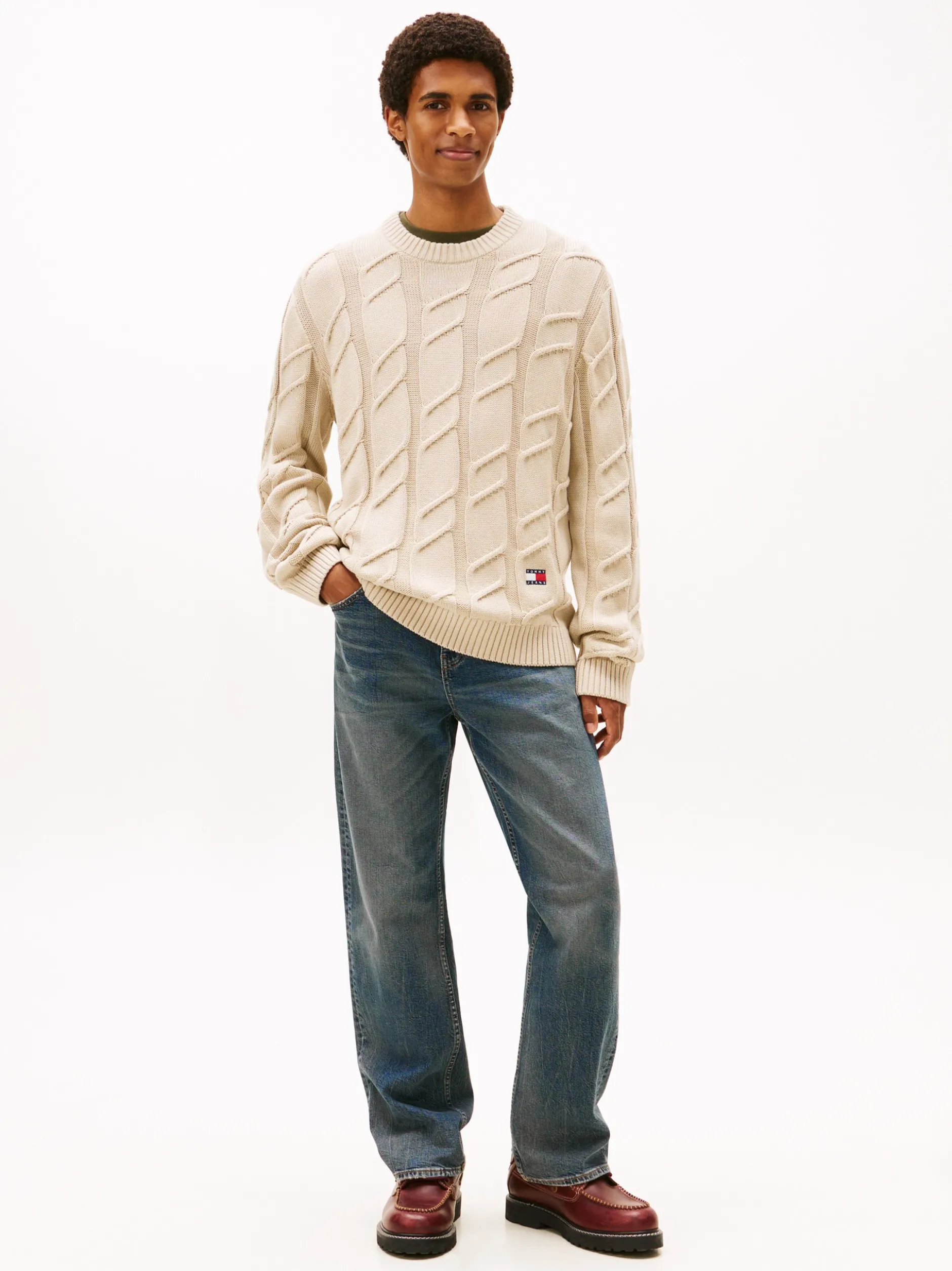 Tommy Jeans Herren Strickpullover in melange
