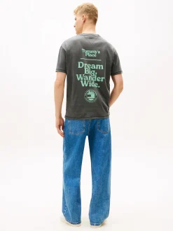 Tommy Jeans Herren T-Shirt in anthrazit mint