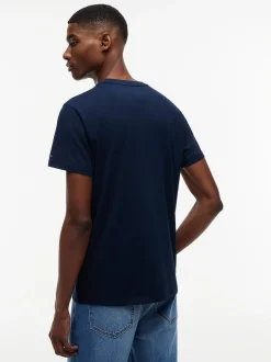 Tommy Jeans Herren T-Shirt in marine - Ärmel: kurzarm