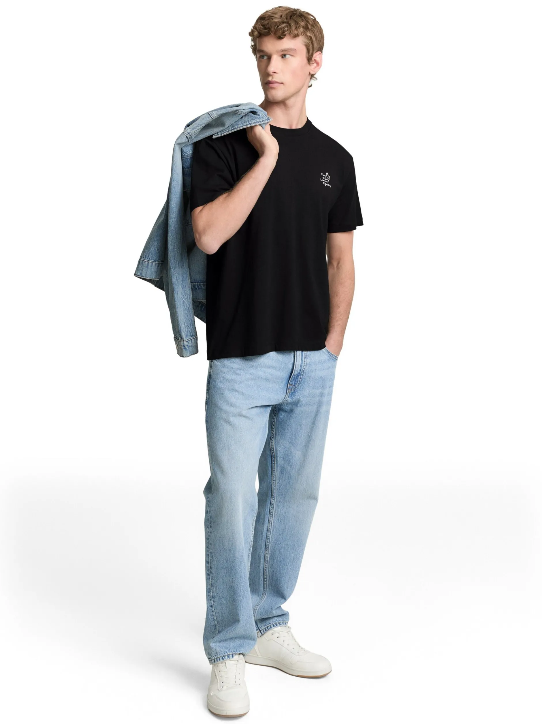 Tom Tailor Denim Herren T-Shirt in schwarz