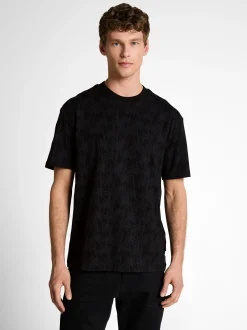 Tom Tailor Denim Herren T-Shirt in schwarz schlamm