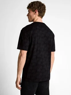 Tom Tailor Denim Herren T-Shirt in schwarz schlamm