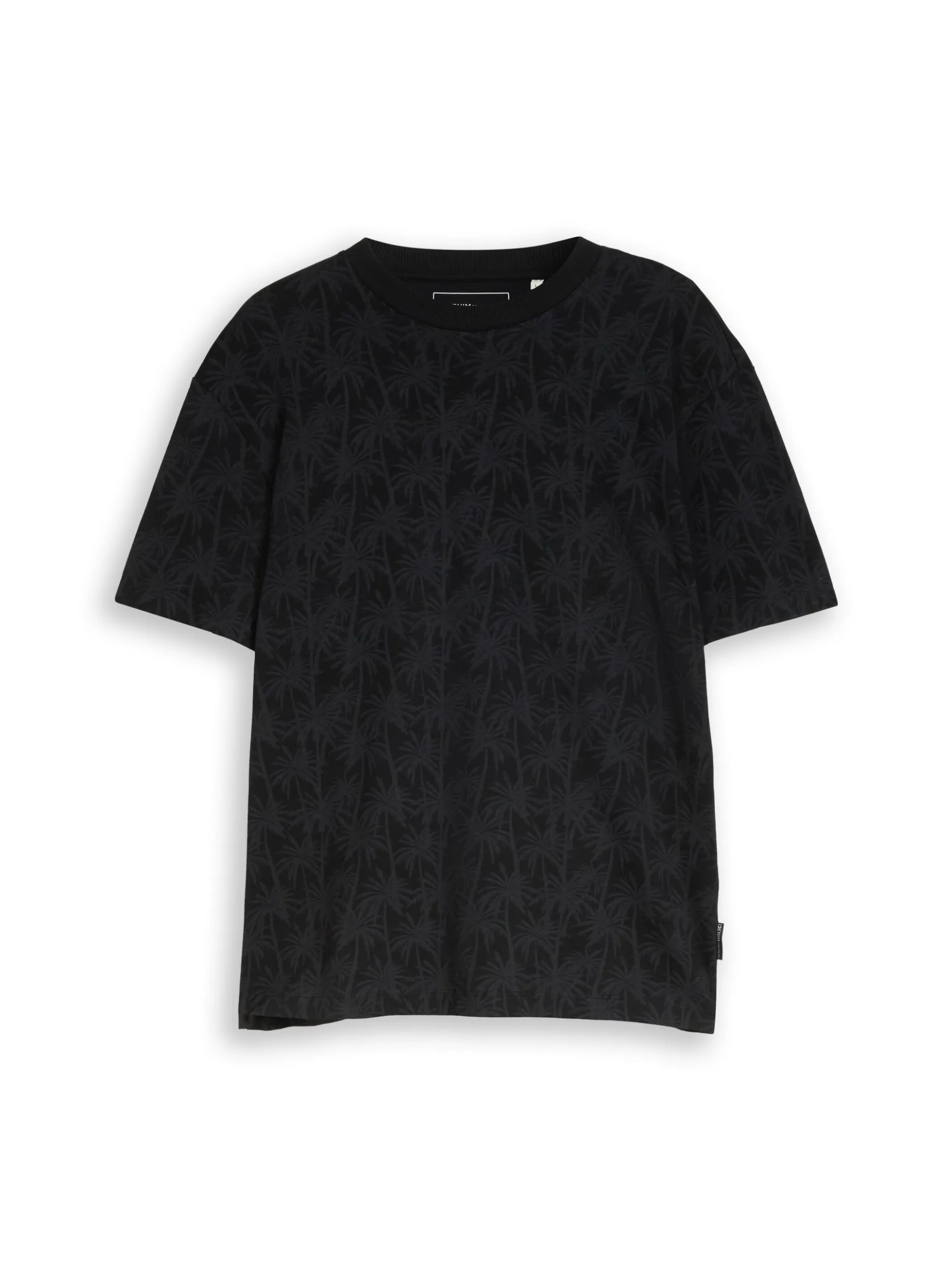 Tom Tailor Denim Herren T-Shirt in schwarz schlamm