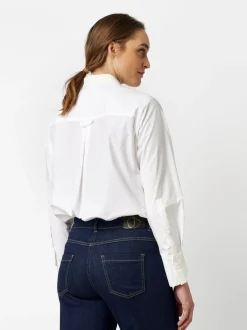 TONI Damen Bluse - Alma in weiß - Ausschnitt: Kent