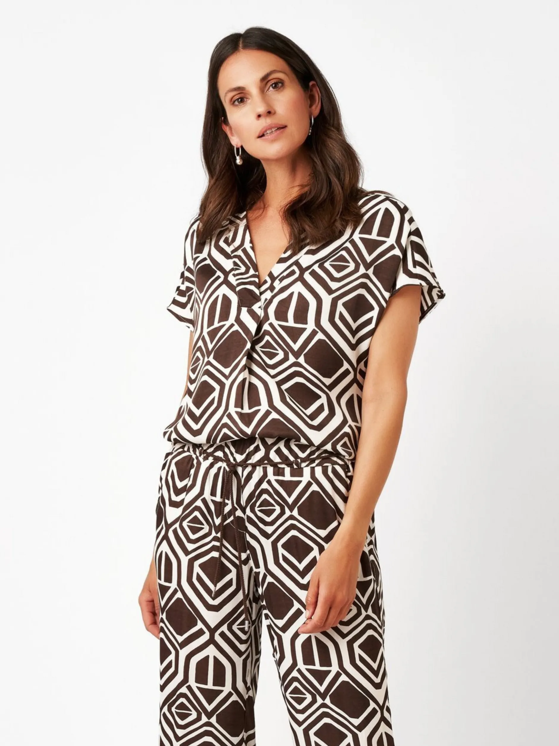 TONI Damen Bluse - Amba in mehrfarbig - Ärmel: kurzarm