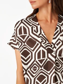 TONI Damen Bluse - Amba in mehrfarbig - Ärmel: kurzarm