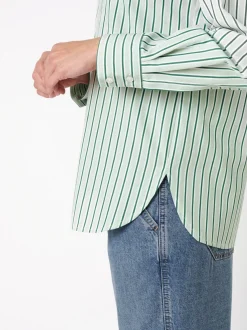 TONI Damen Bluse - Charly in grün weiß - Ärmel: langarm