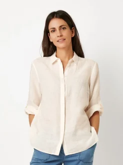 TONI Damen Bluse - Clay in weiß - Ausschnitt: Kent