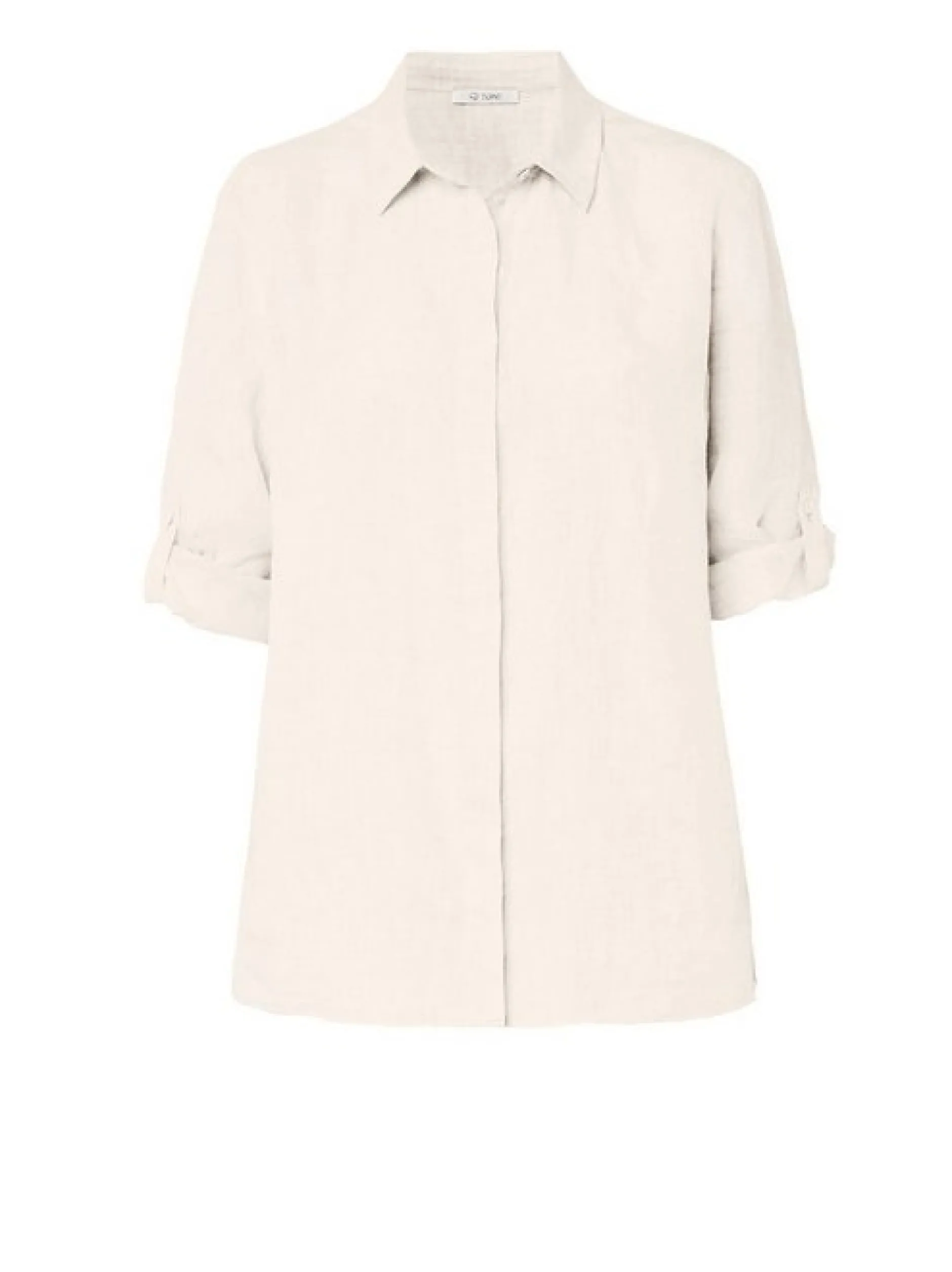 TONI Damen Bluse - Clay in weiß - Ausschnitt: Kent