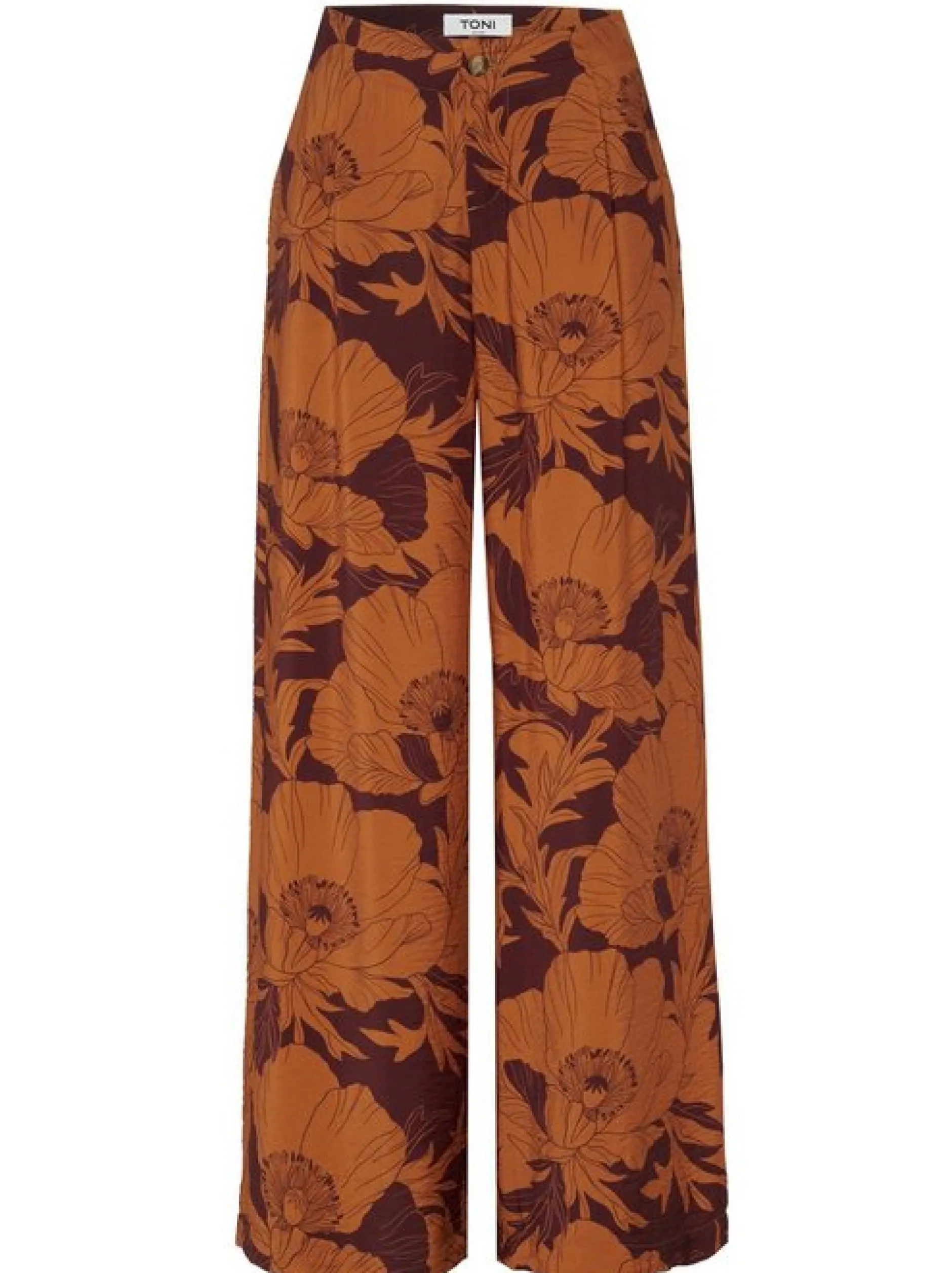 TONI Damen Hose - Elli Wide in orange mehrfarbig