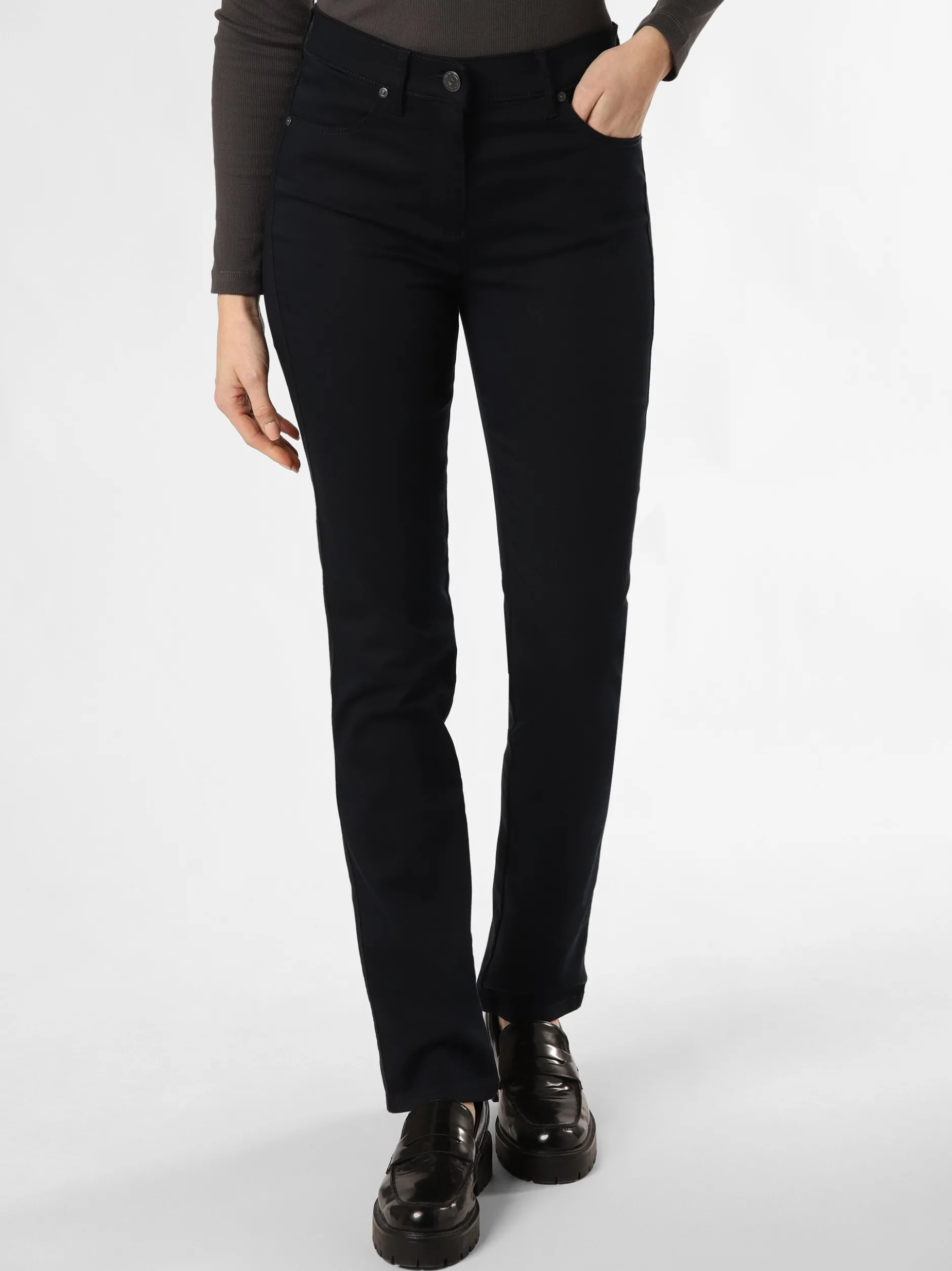 TONI Damen Hose in marine - Länge: lang