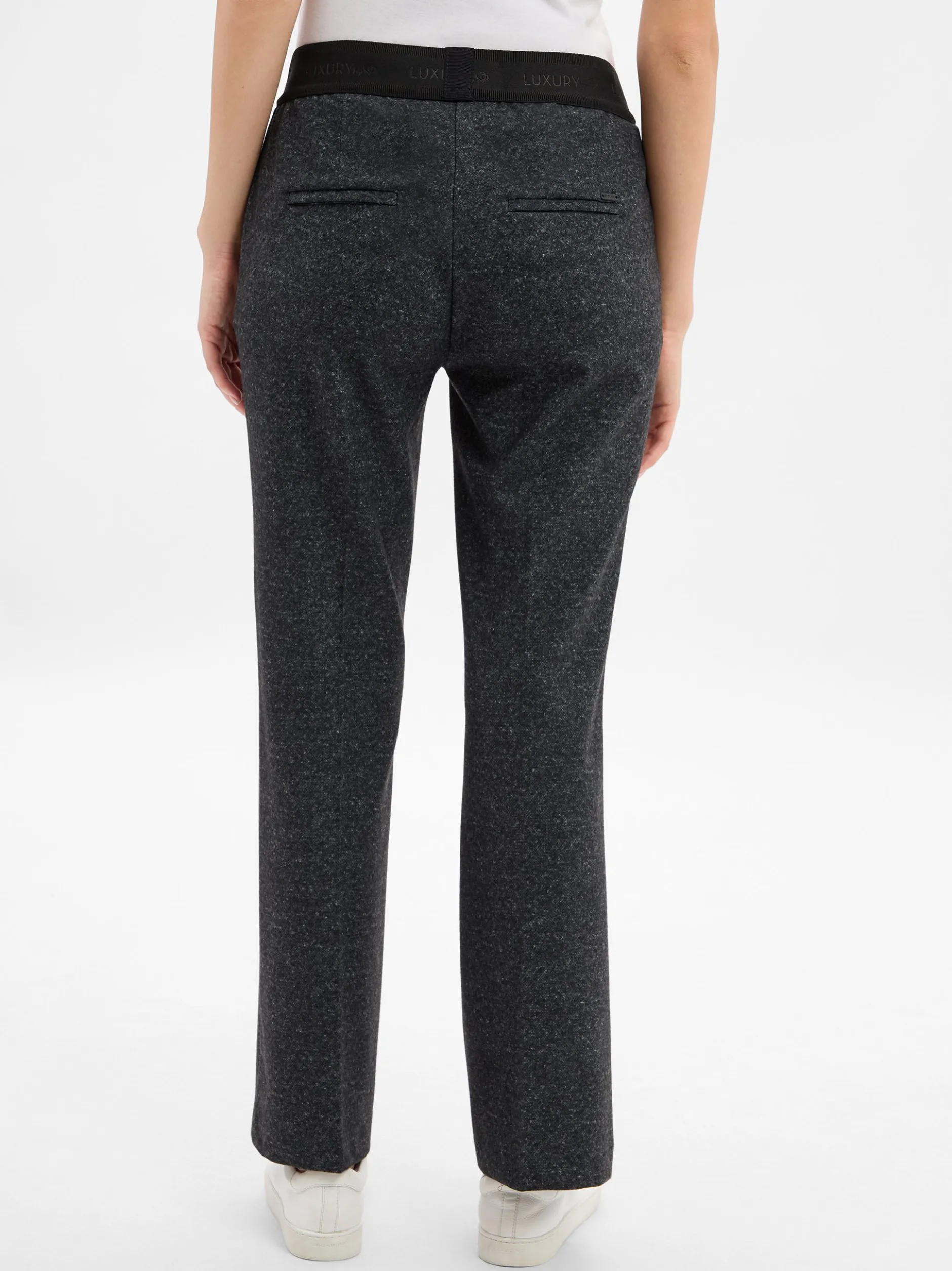 TONI Damen Hose - Jenny Flared Luxury in anthrazit