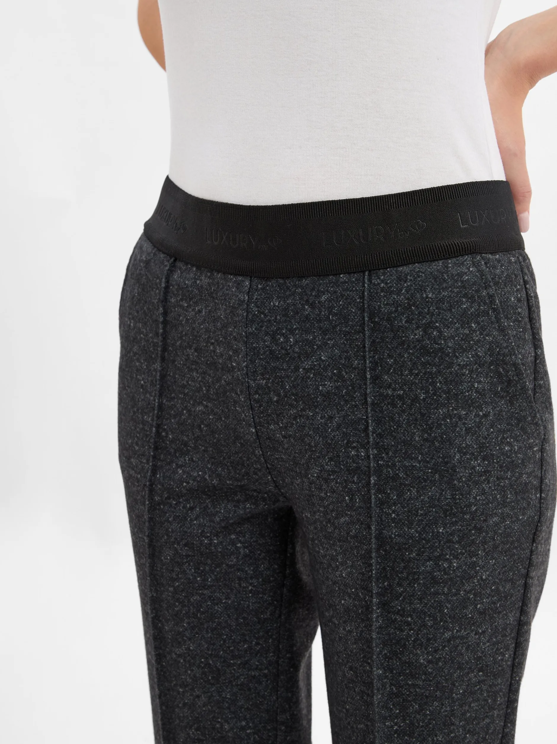 TONI Damen Hose - Jenny Flared Luxury in anthrazit