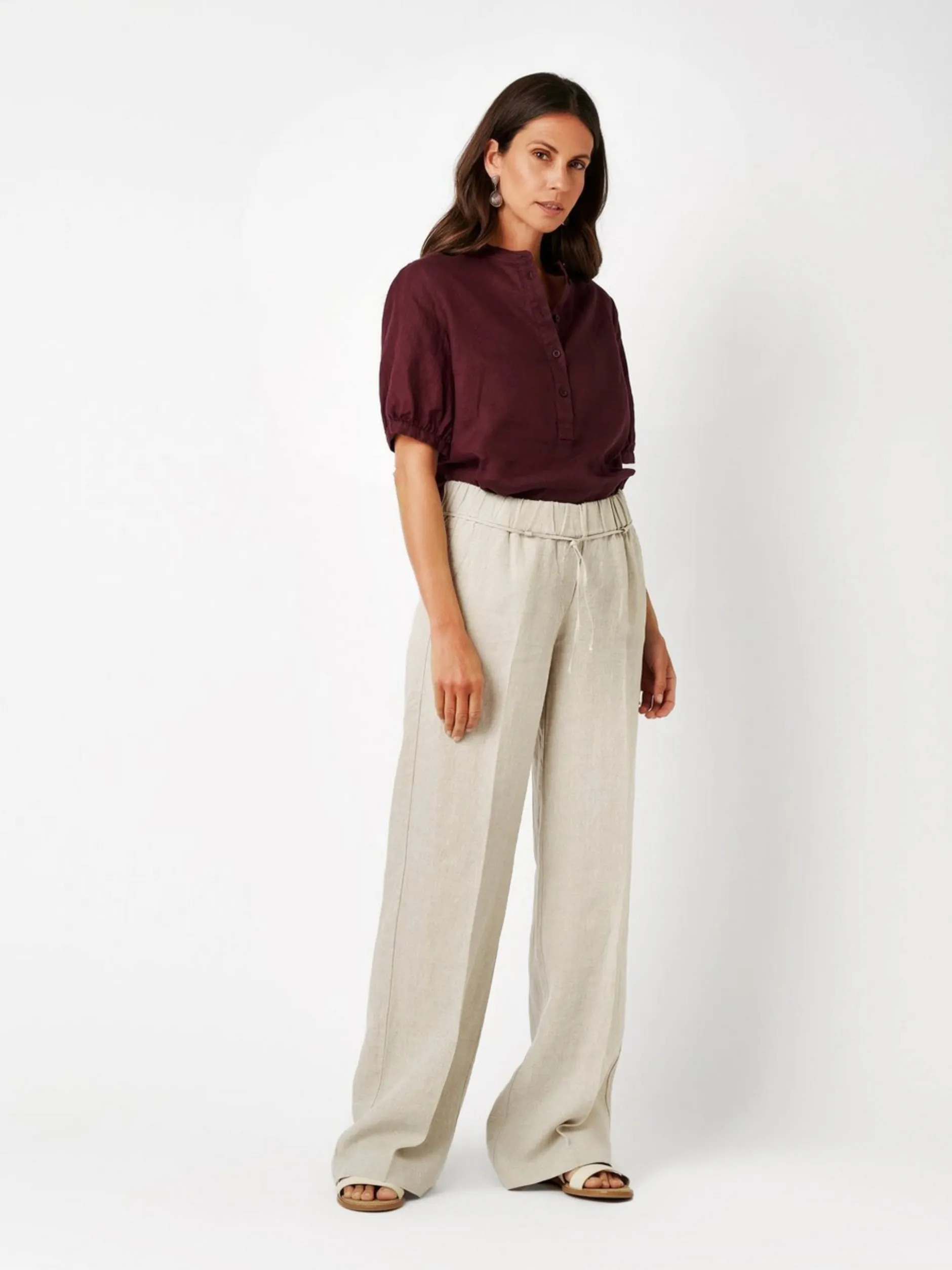 TONI Damen Hose - Pia Palazzo in beige - Länge: lang