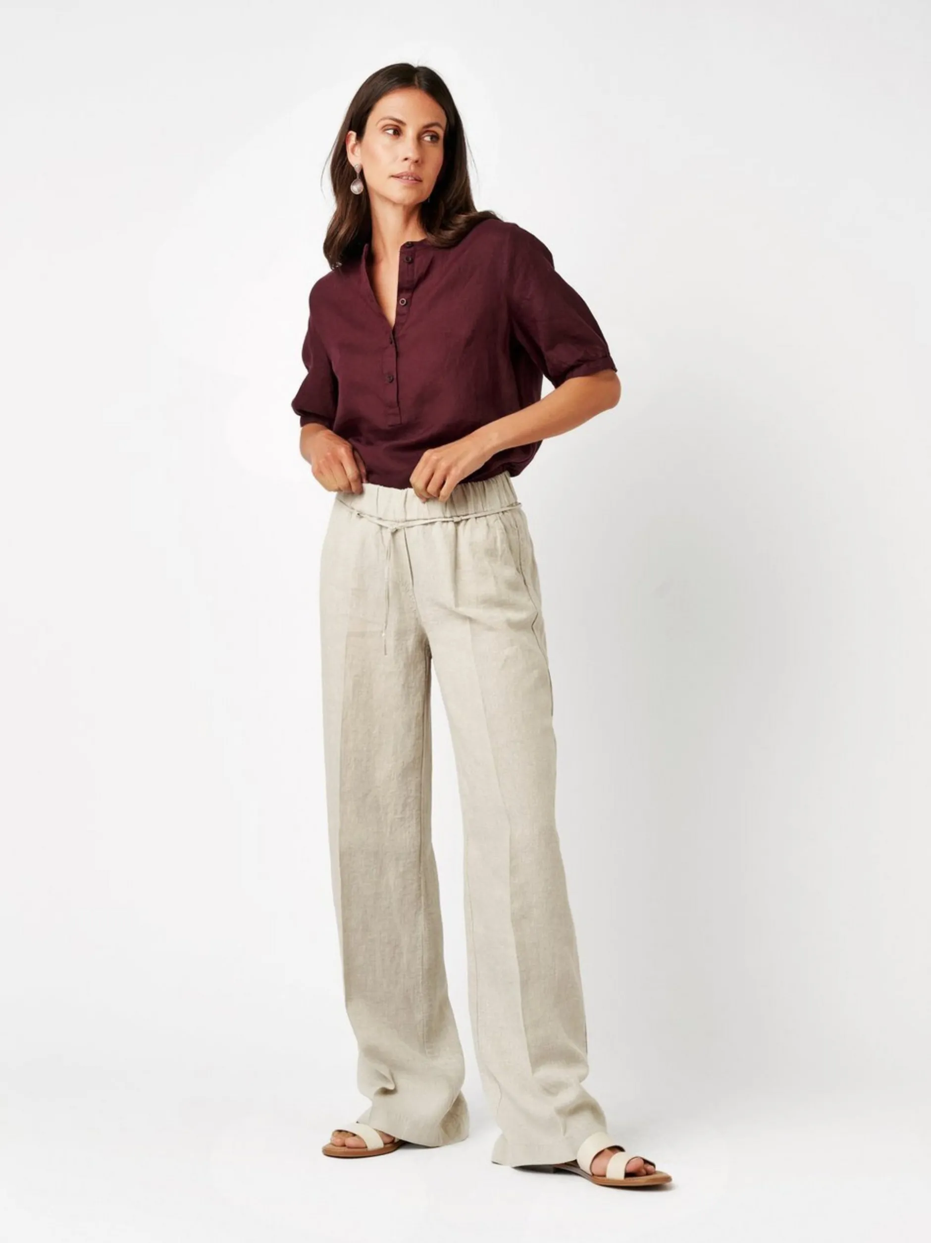 TONI Damen Hose - Pia Palazzo in beige - Länge: lang