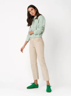 TONI Damen Jeans - Ella 7/8 in beige - Länge: mittel