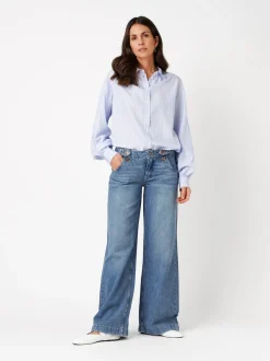 TONI Damen Jeans - Ella Wide in blau - Länge: lang