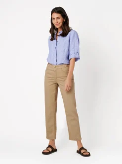 TONI Damen Jeans - Liv 7/8 in braun - Länge: mittel