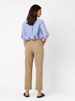 TONI Damen Jeans - Liv 7/8 in braun - Länge: mittel