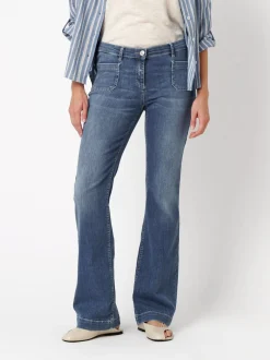 TONI Damen Jeans - Perfect Shape Bootcut in blau
