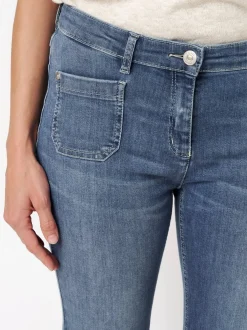 TONI Damen Jeans - Perfect Shape Bootcut in blau