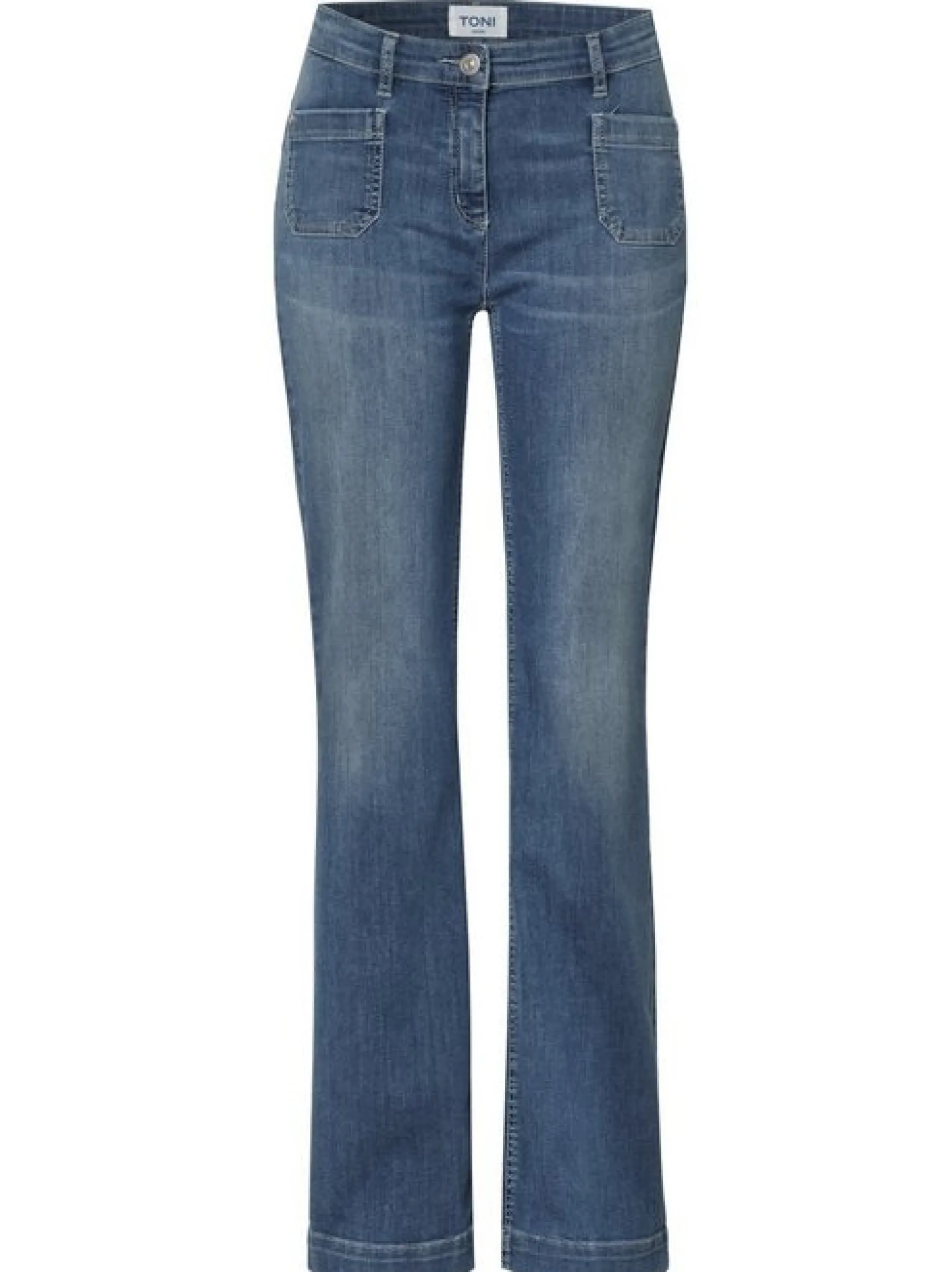 TONI Damen Jeans - Perfect Shape Bootcut in blau