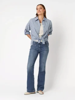 TONI Damen Jeans - Perfect Shape Bootcut in blau