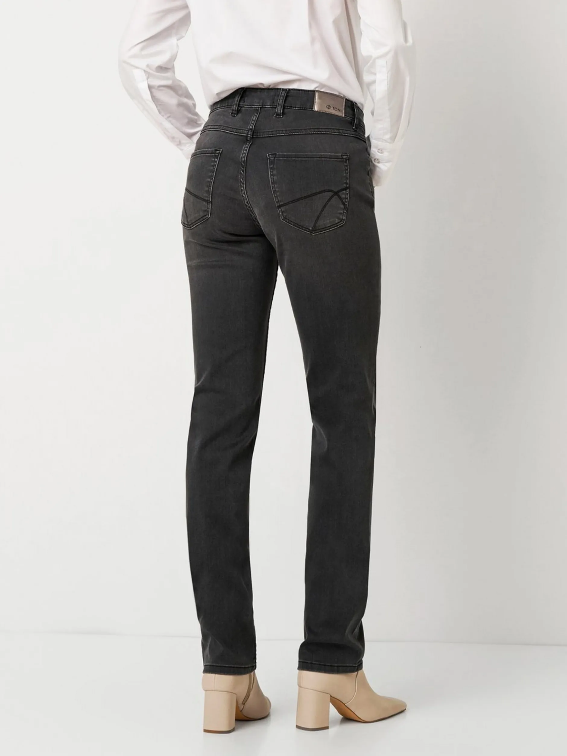 TONI Damen Jeans - Perfect Shape in anthrazit