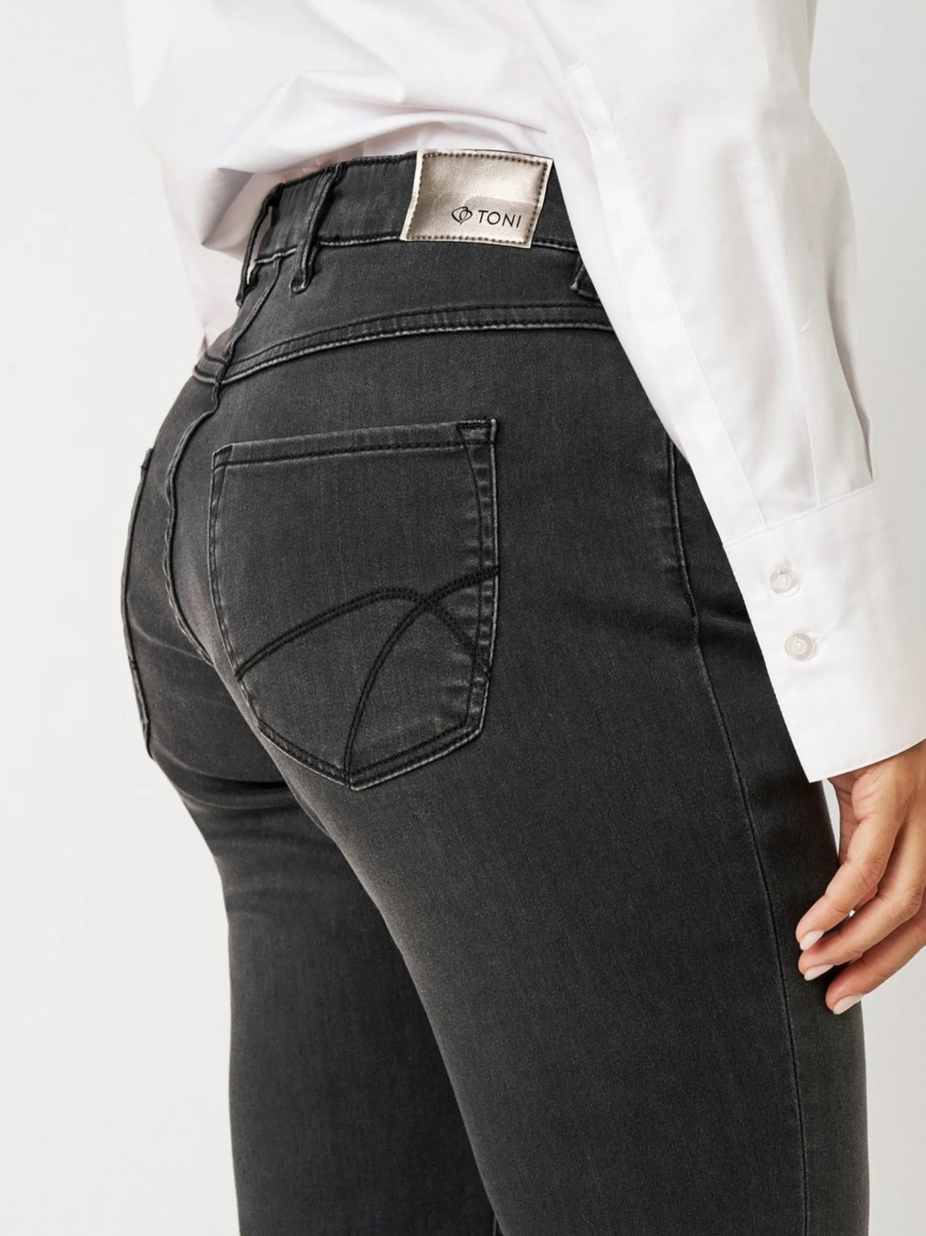 TONI Damen Jeans - Perfect Shape in anthrazit