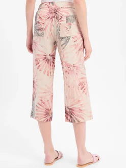 TONI Damen Leinenhose - Pia in beige bordeaux