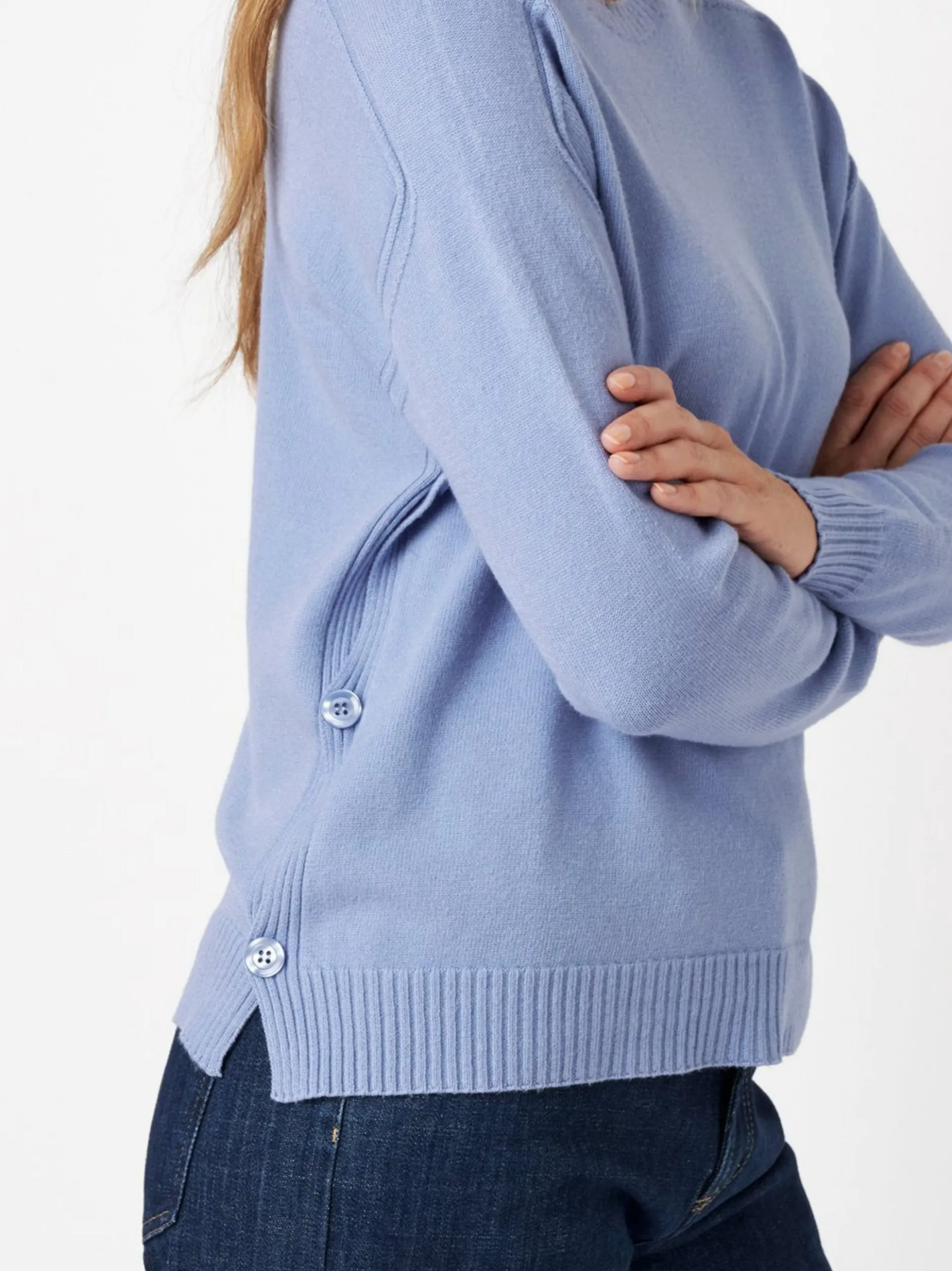 TONI Damen Strickpullover - Ginette in blau