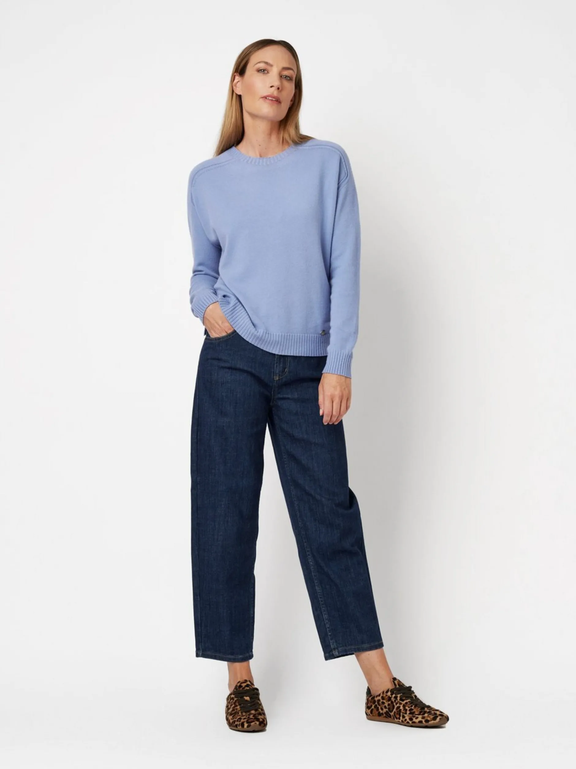 TONI Damen Strickpullover - Ginette in blau