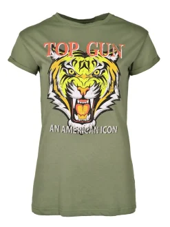 Topgun Damen T-Shirt in oliv
