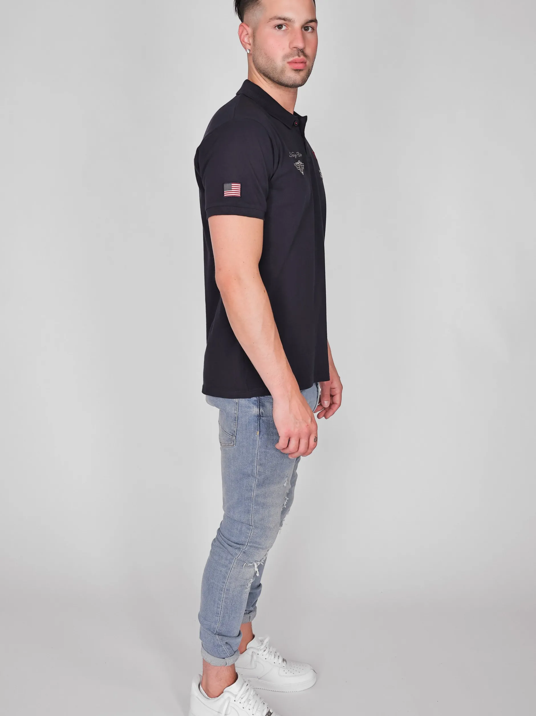 Topgun Herren Polo Shirt in blau