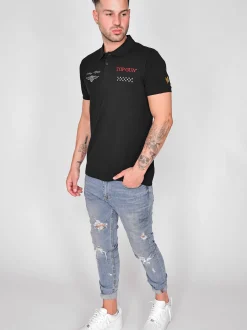 Topgun Herren Polo Shirt in schwarz