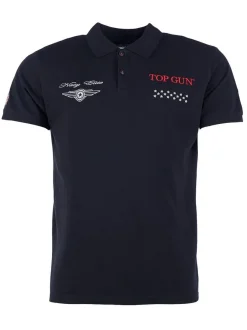 Topgun Herren Polo Shirt in schwarz