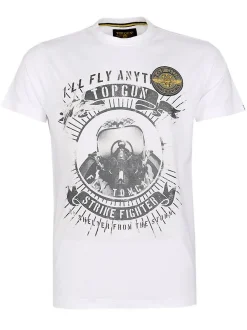 Topgun Herren T-Shirt in weiß