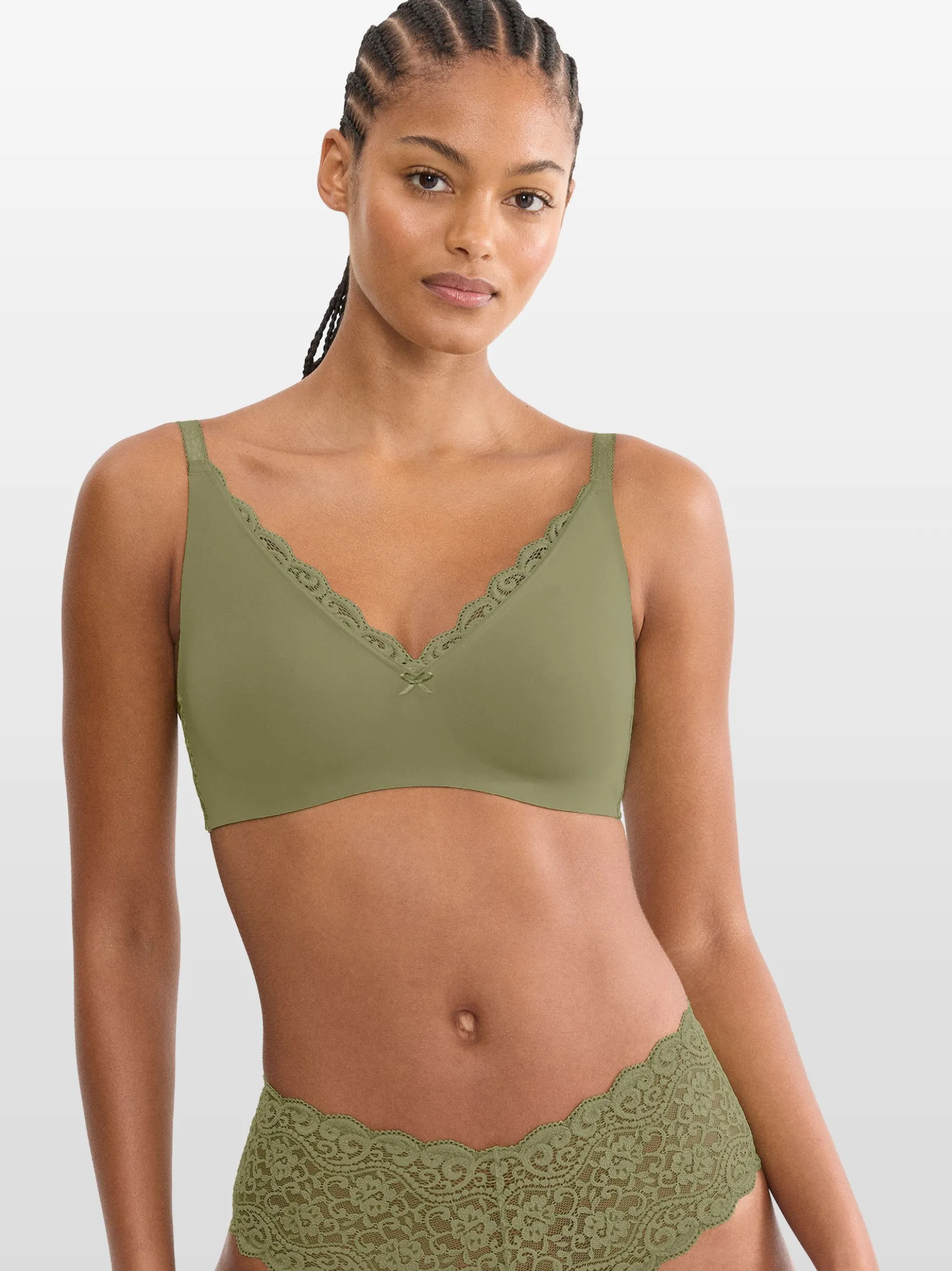 Triumph Damen Bügelloser BH - Red Label Amourette in oliv