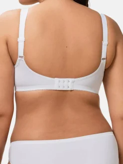 Triumph Damen BH ohne Bügel - Doreen & Cotton in weiß