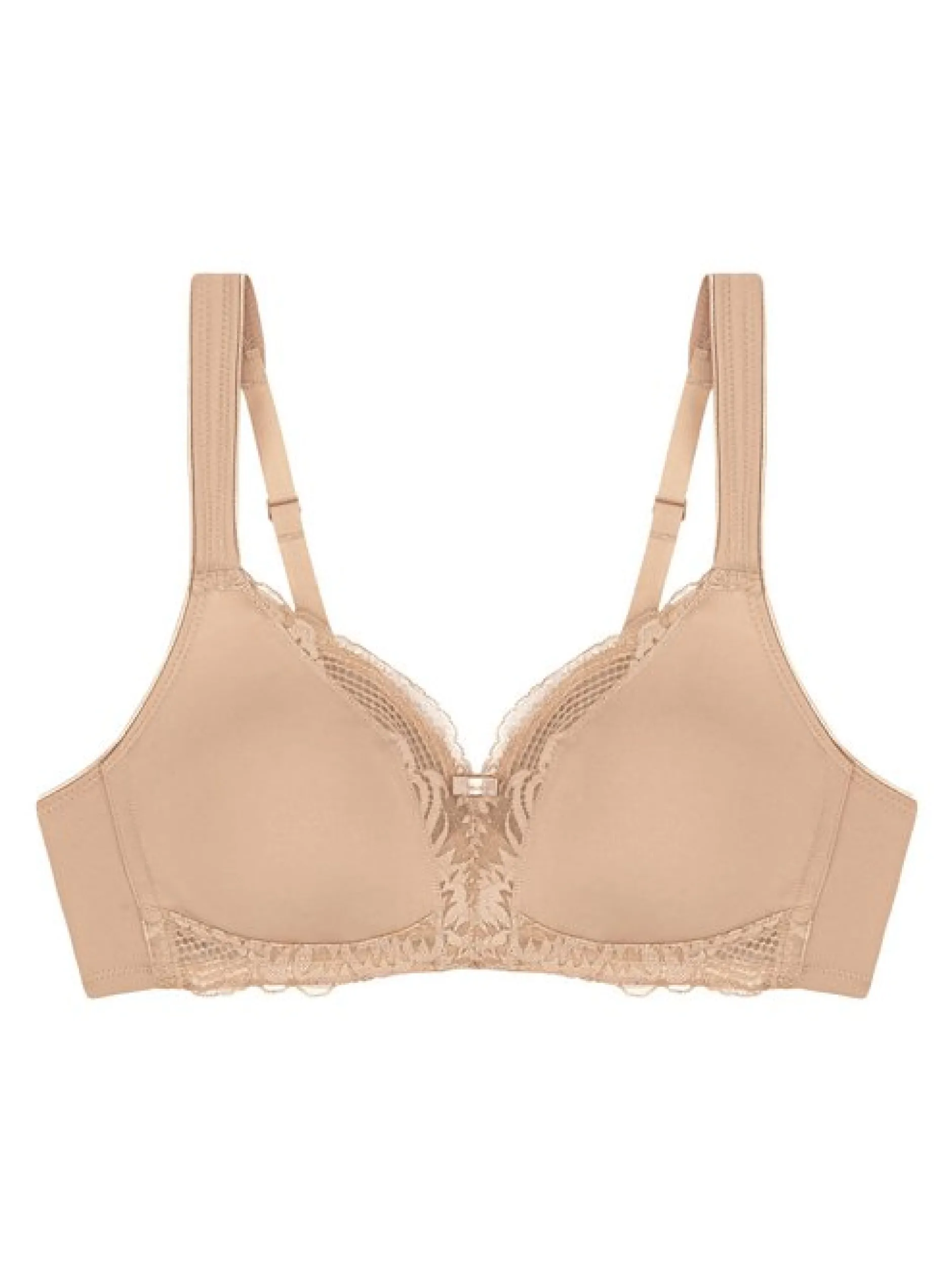 Triumph Damen BH ohne Bügel - Modern Lace + Cotton in beige