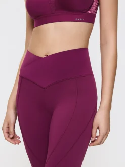 Triumph Damen Leggings - Cardio RTW High-Rise in bordeaux